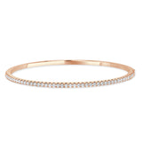 14k Gold & Diamond Eternity Bangle - 1,78ct