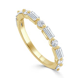 14K Gold & Baguette Diamond Ring - 0.72ct