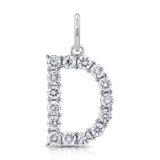 14k Gold & Diamond Large Initial Pendant 0.37 ct.- 0.70 ct.