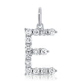 14k Gold & Diamond Large Initial Pendant 0.37 ct.- 0.70 ct.