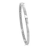 14K Gold & Diamond Bangle - 0.30ct