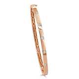 14K Gold & Diamond Bangle - 0.40ct