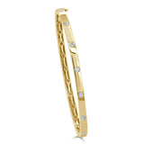 14K Gold & Diamond Bangle - 0.40ct