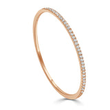 14k Gold & Diamond Bangle - 1.00ct