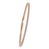 14k Gold & Diamond Flexible Bangle - 2.00ct