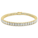14k Gold & Baguette Diamond Bracelet - 4.40ct