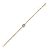 14k Gold & Baguette Diamond Tennis Bracelet - 1.95ct