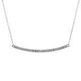 14k Gold & Diamond Bar Necklace - 0.27ct