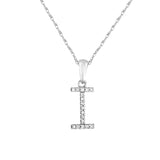 14k Gold & Diamond Initial A-Z Necklace Pendant 16-18" Inches - 0.07 ct. - 0.09 ct.