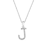 14k Gold & Diamond Initial A-Z Necklace Pendant 16-18" Inches - 0.07 ct. - 0.09 ct.