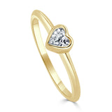 14K Gold & Heart Diamond Ring - 0.30ct