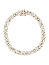 14k Gold & Diamond Link Bracelet- 4.96ct.