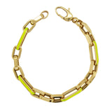 14K Gold & Color Enamel Link Bracelet