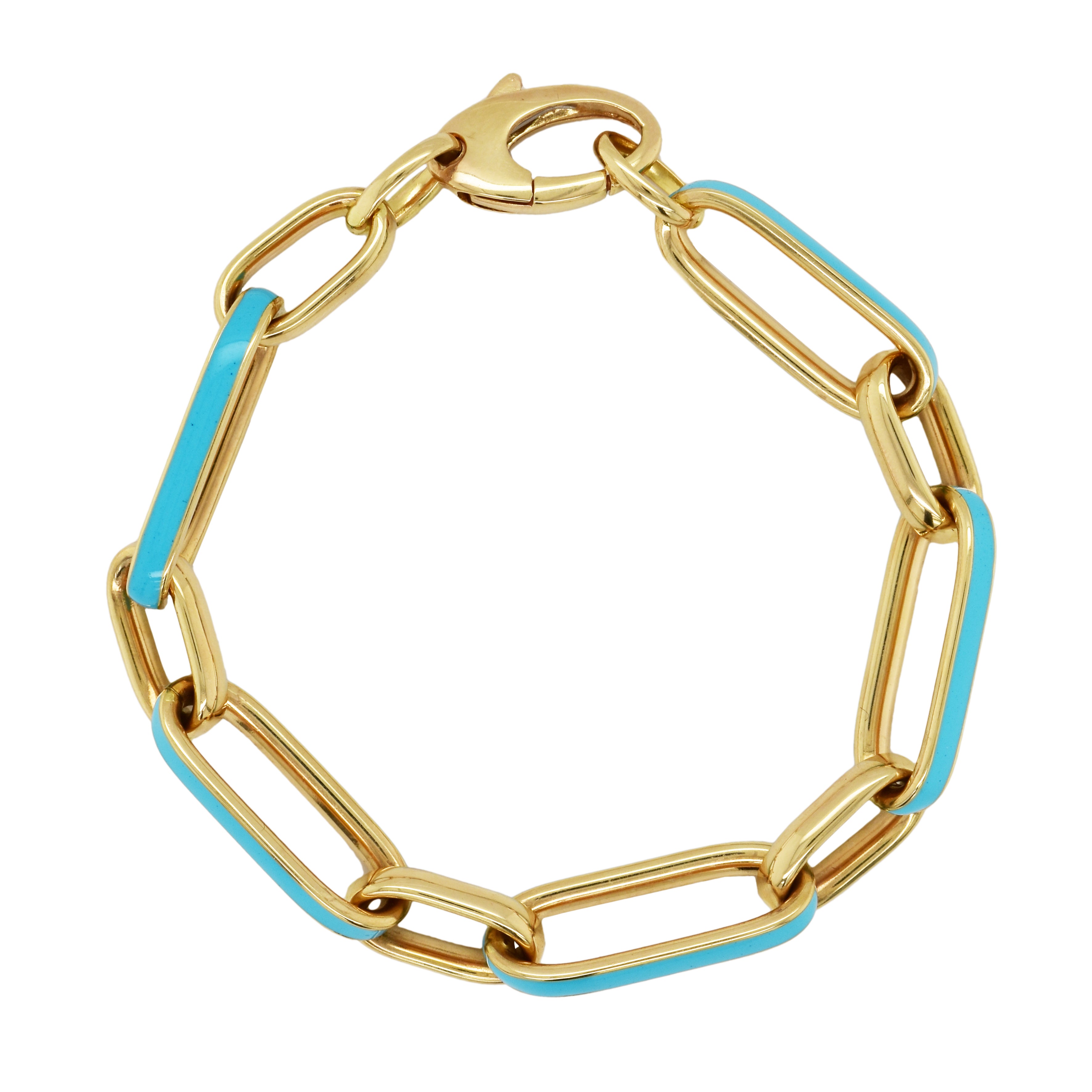 14k Gold Large Link Chain Bracelet