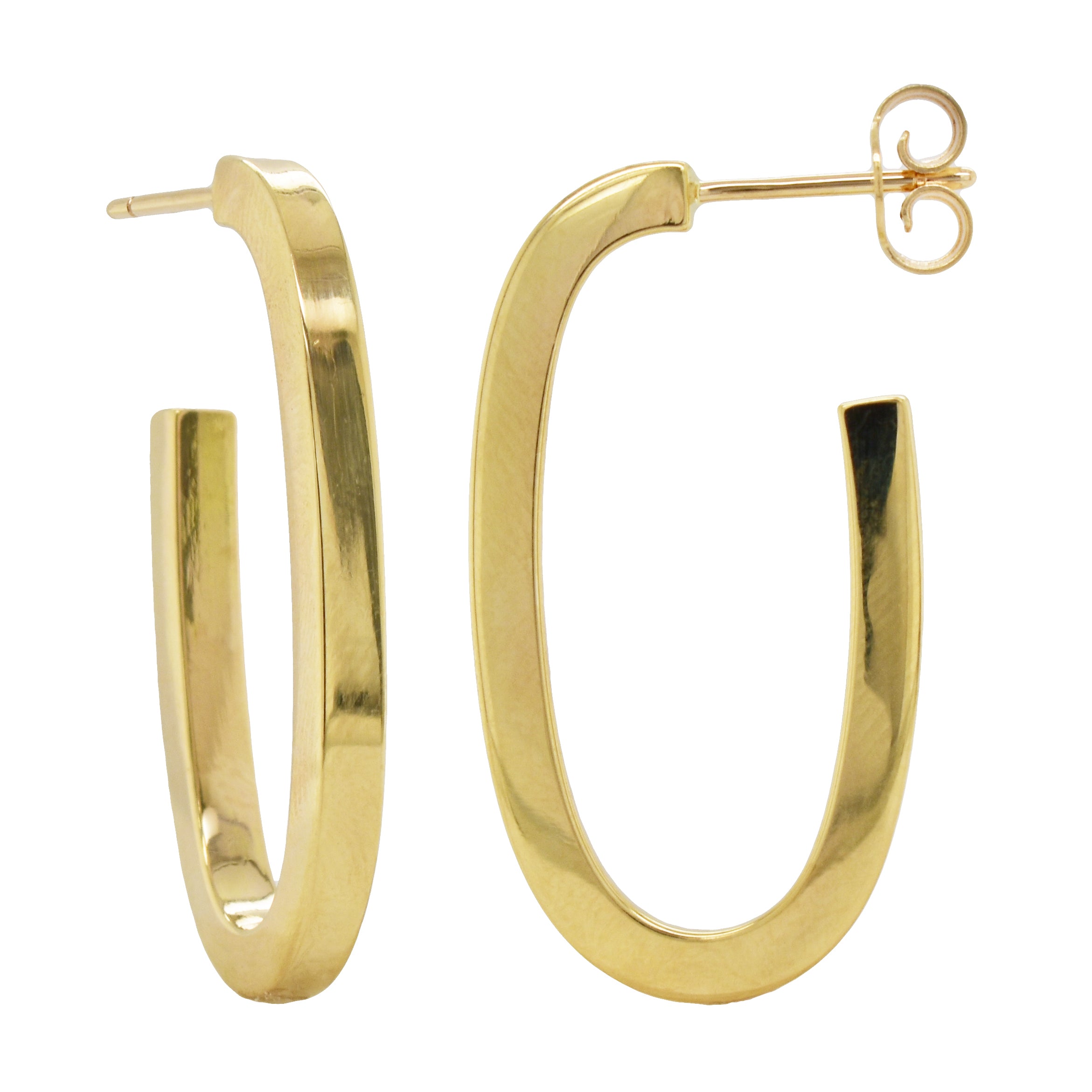 Buy 14K Gold 1 inch Diameter Classic Round Hoop Earrings for Women  Real  14K Yellow Gold 14K White Gold or 14K Rose Gold Hoop Earrings 14K White  Gold notapplicable at Amazonin