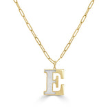 14k Gold Initial Necklace - Large