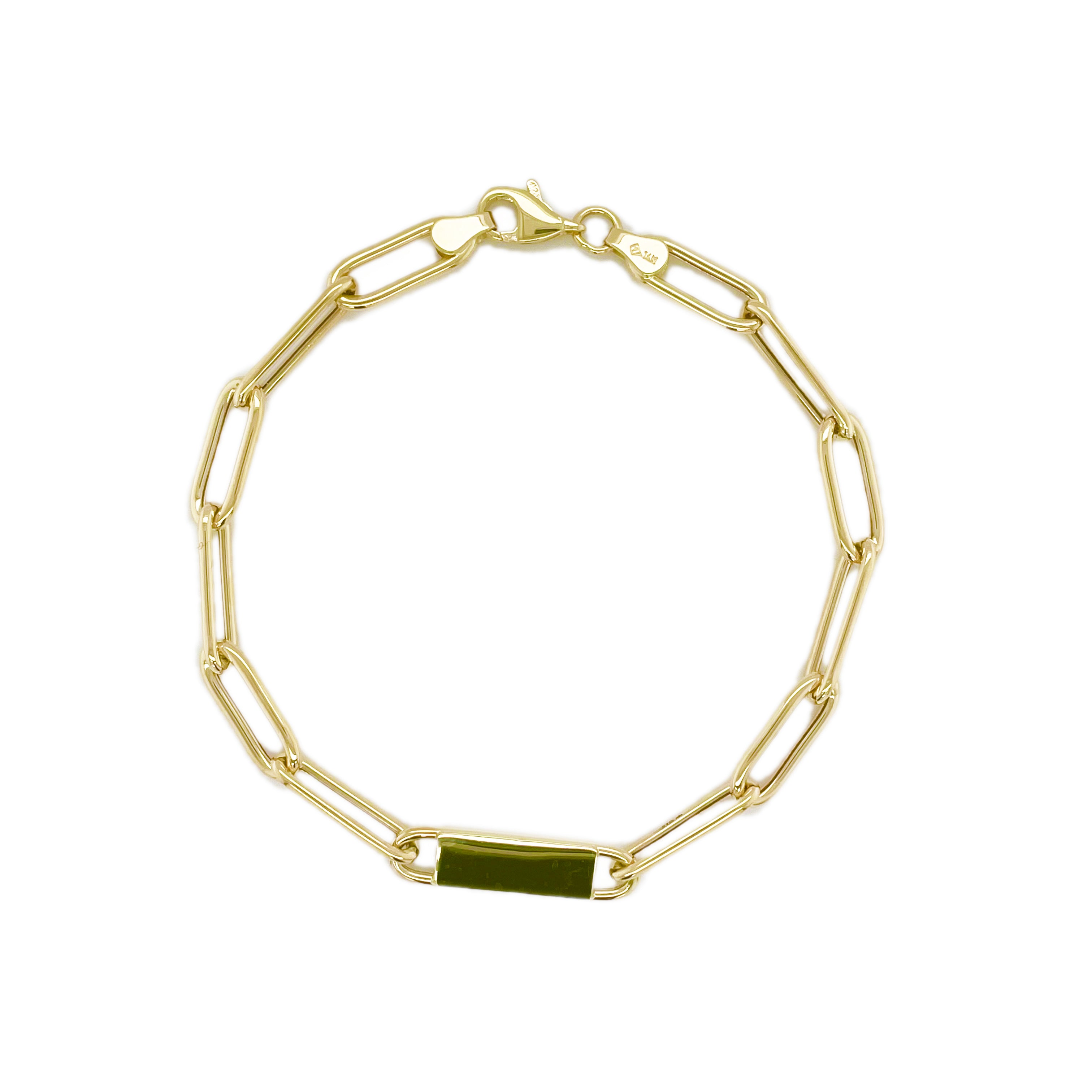 9ct Yellow Gold Fancy Link Chain Bracelet