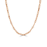 14k Gold Paperclip Link Necklace