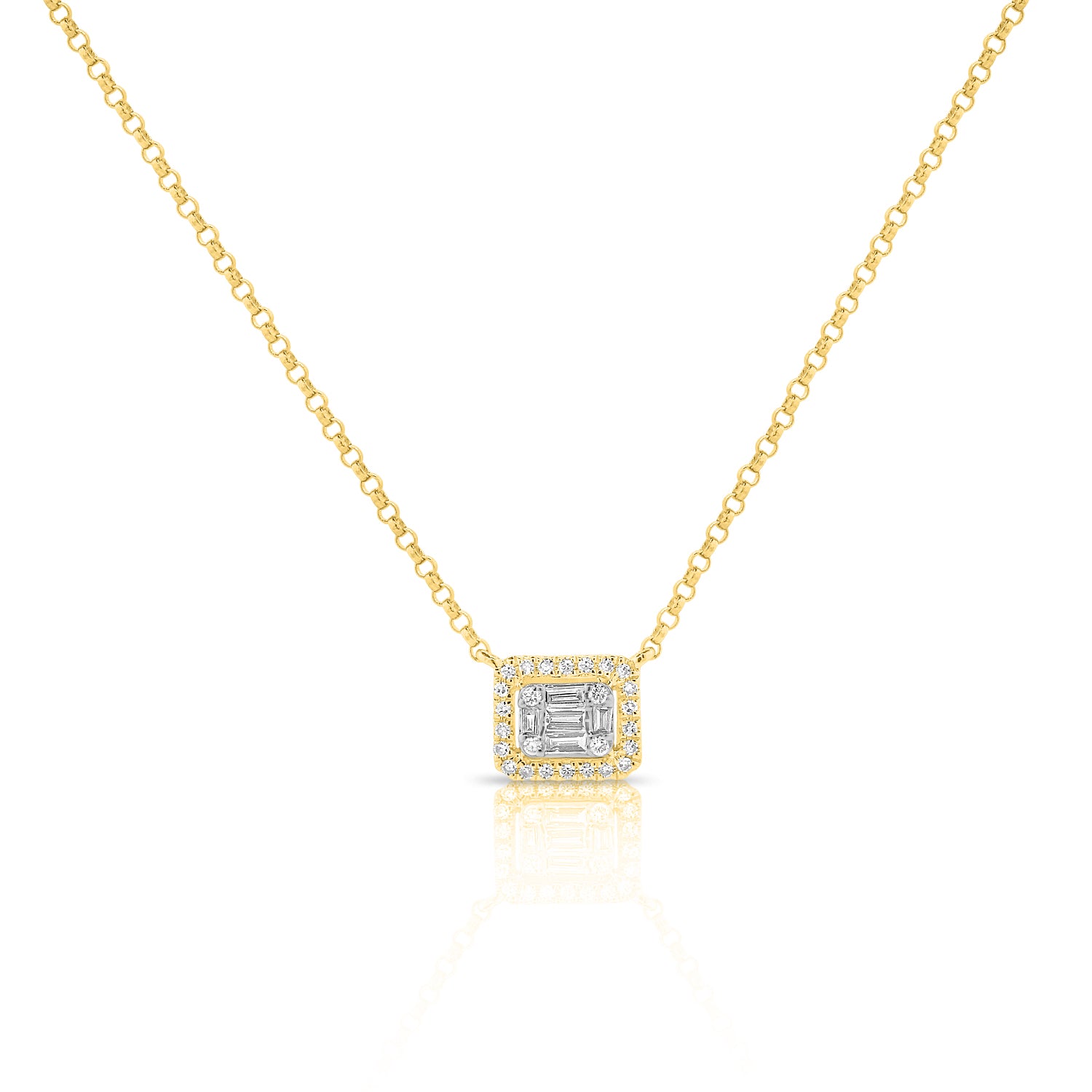 14k Gold & Diamond Necklace - 0.13ct