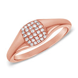 14k Gold & Diamond Pinky Ring - 0.08ct