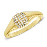 14k Gold & Diamond Pinky Ring - 0.08ct