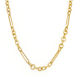 14k Gold Dual Link Chain Necklace