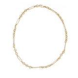 14k Gold Dual Link Chain Necklace