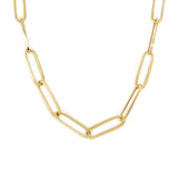 14k Gold Paperclip Link Necklace - XX-Large