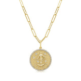 14k Gold & Diamond Zodiac Charm - Virgo - 0.21ct