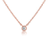 14k Gold & Diamond Necklace - 0.05ct