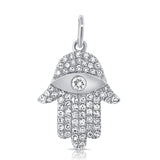 14k Gold & Diamond Hamsa Charm-D0.26