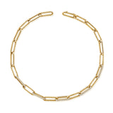 14K Gold & Diamond Link Chain Necklace- 6.19 ct.