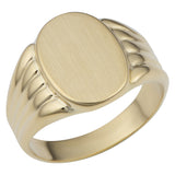 14k Gold Oval Signet Ring