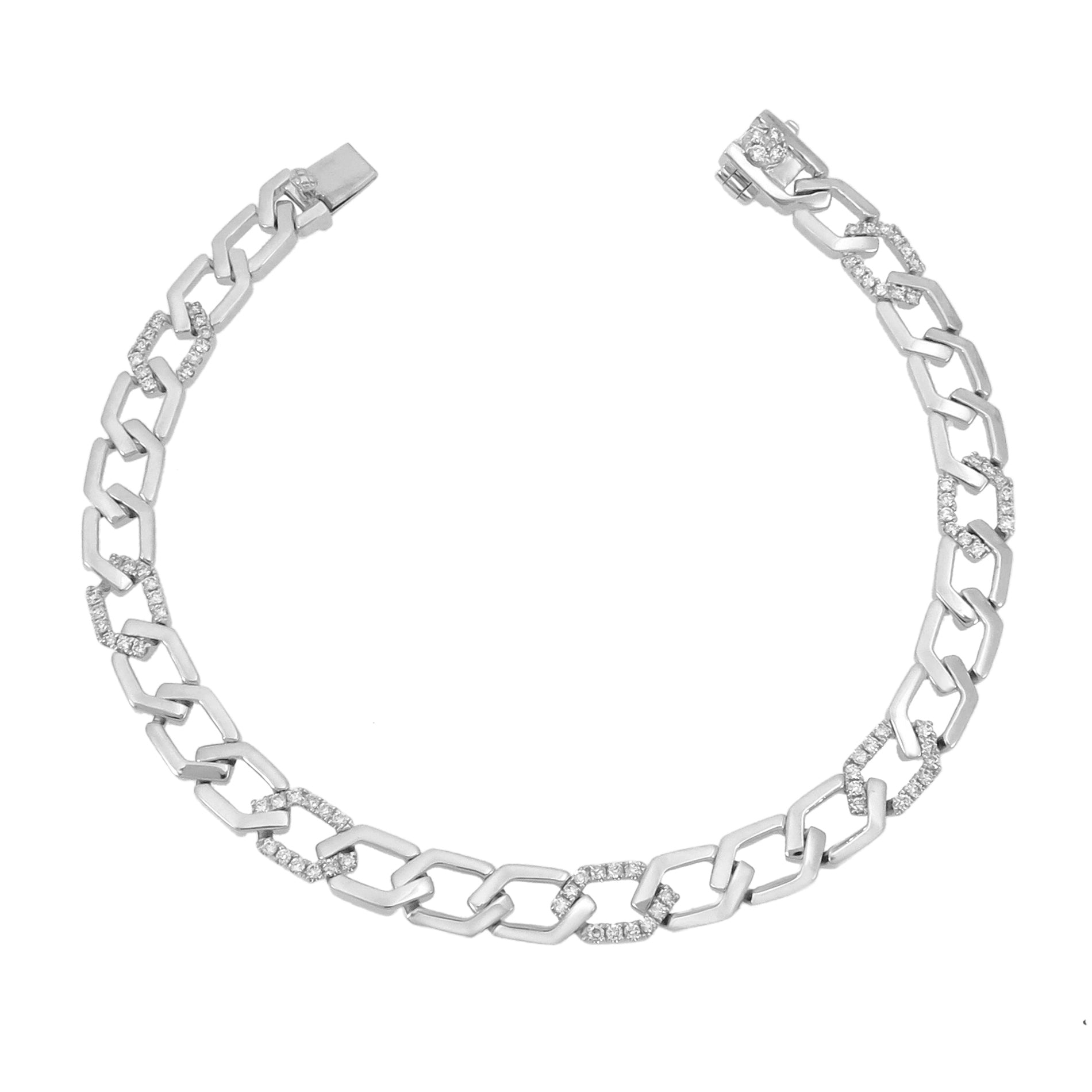 18k Gold & Diamond Link Bracelet - 0.58ct