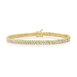 14k Gold & Diamond Bracelet - 3.66ct