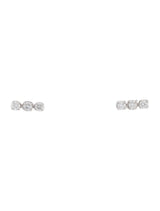 14k Gold & Diamond Bar Stud Earrings - 0.13ct