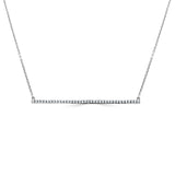 14k Gold & Diamond Bar Necklace - 0.25ct