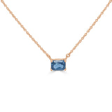 14k Gold & Sapphire Necklace - 1.09ct