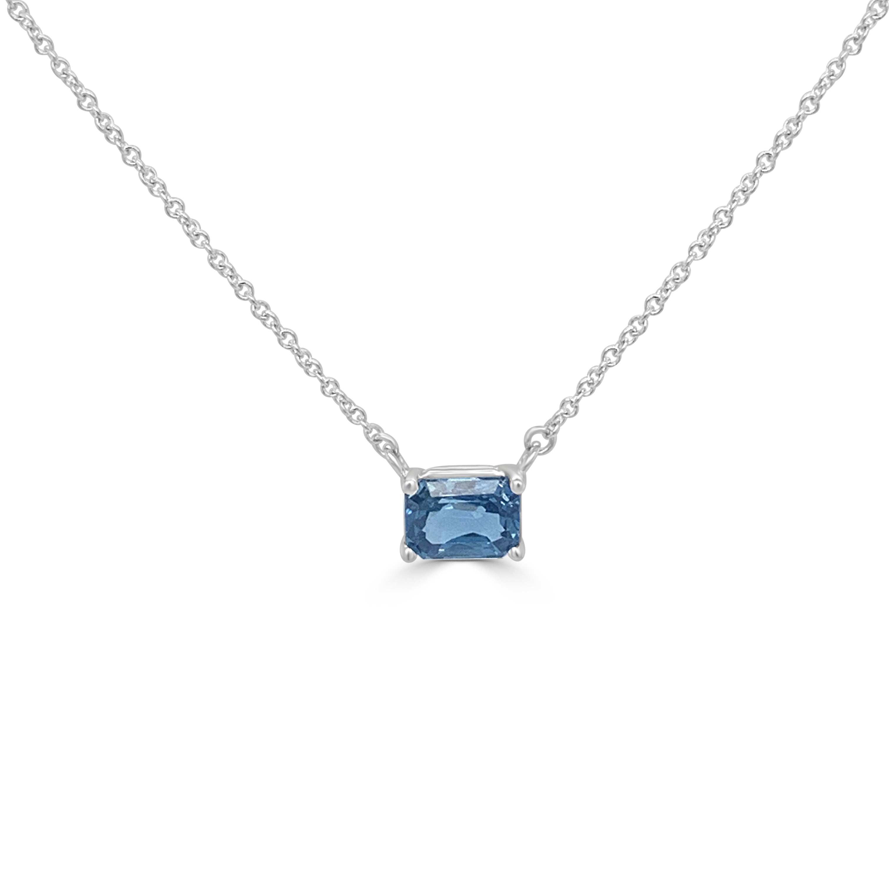 14k Gold & Sapphire Necklace - 1.09ct