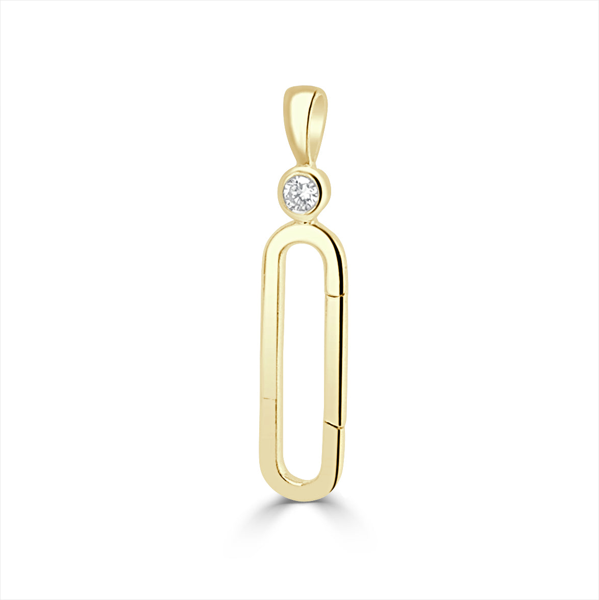 14k Gold & Diamond Charm Connector - 0.10ct