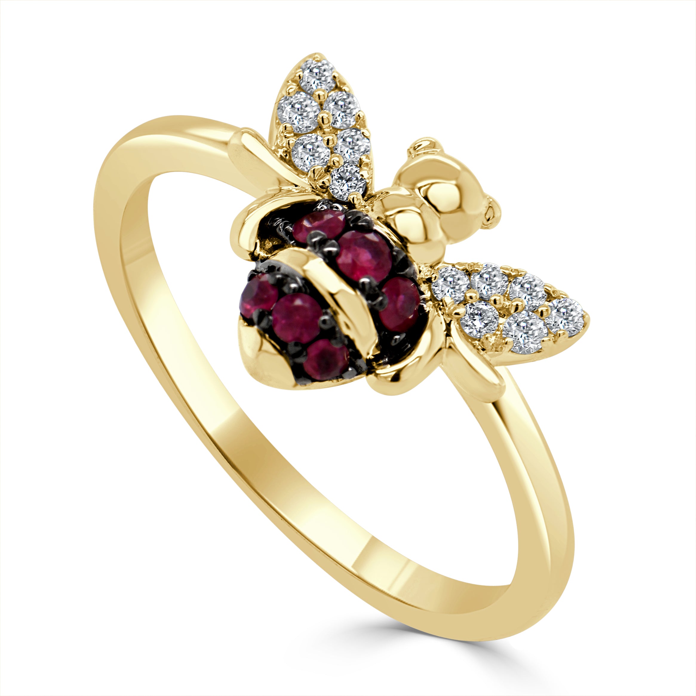 Diamond on sale bee ring